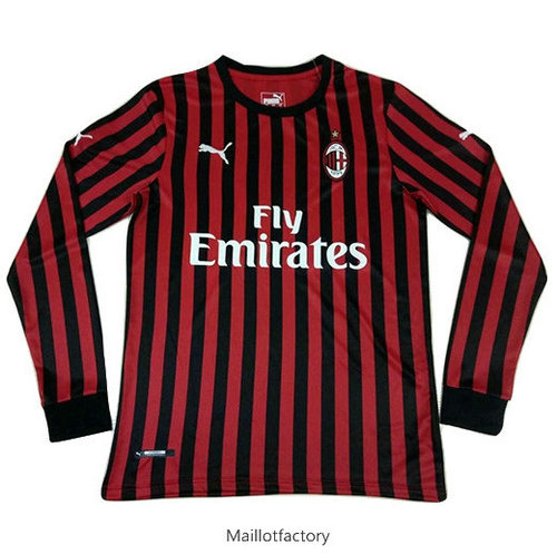 Vente Maillot du AC Milan 2019/20 Domicile Manche Longue