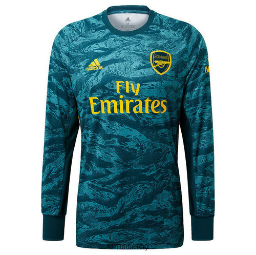 Pas cher Maillot du Arsenal 2019/20 Domicile Gardien De But Manche Longue