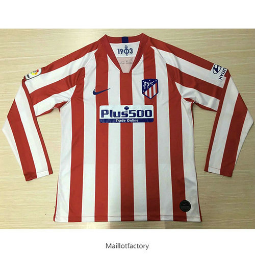 Nouveaux Maillot du Atletico Madrid 2019/20 Domicile Manche Longue