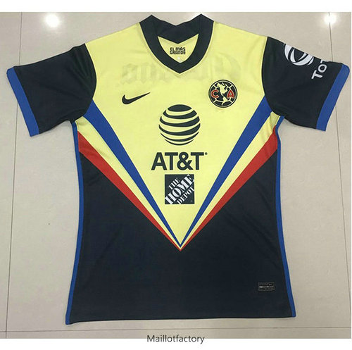 Pas cher Maillot du CF América 2020/21 Noir/Jaune