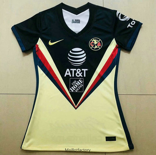 Achat Maillot du CF America Femme 2020/21 Jaune /Bleu Marine