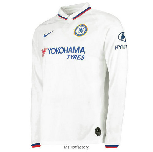 Flocage Maillot du Chelsea 2019/20 Exterieur Blanc Manche Longue