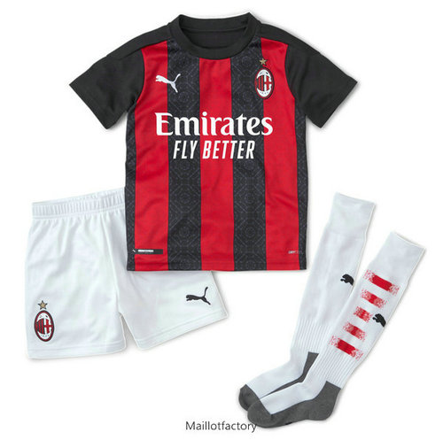 Pas cher Maillot du AC Milan Enfant 2020/21 Domicile