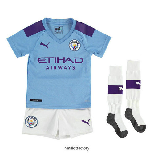 Pas cher Maillot du Manchester City Enfant 2019/20 Domicile