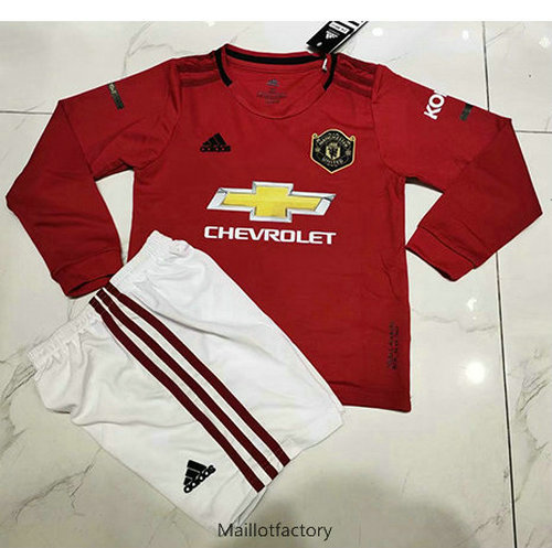 Soldes Maillot du Manchester United Enfant 2019/20 Domicile Manche Longue