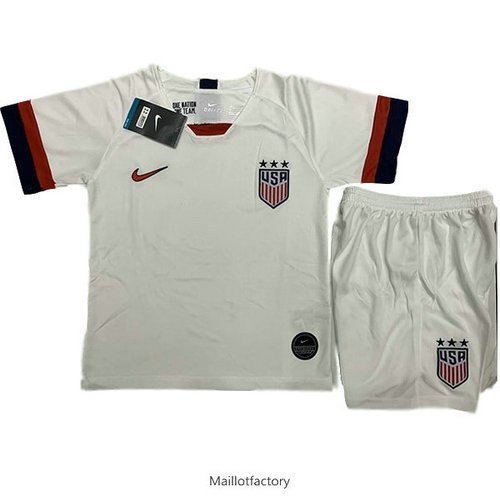 Flocage Maillot du États-Unis Enfant 2019/20 Domicile Blanc