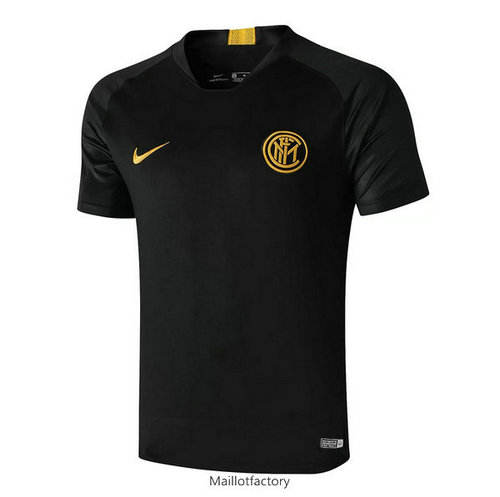 Achetés Maillot du Inter Milan Pré-Match 2019/20 Col Rond Noir