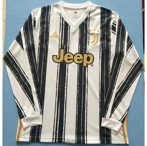 Nouveaux Maillot du Juventus 2020/21 Domicile Manche Longue