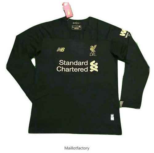 Vente Maillot du Liverpool 2019/20 Gardien De But Manche Longue Noir