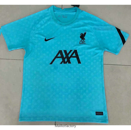 Pas cher Maillot du Liverpool Entraînement 2020/21 Bleu