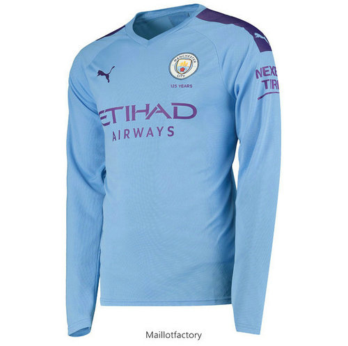 Soldes Maillot du Manchester City 2019/20 Domicile Manche Longue