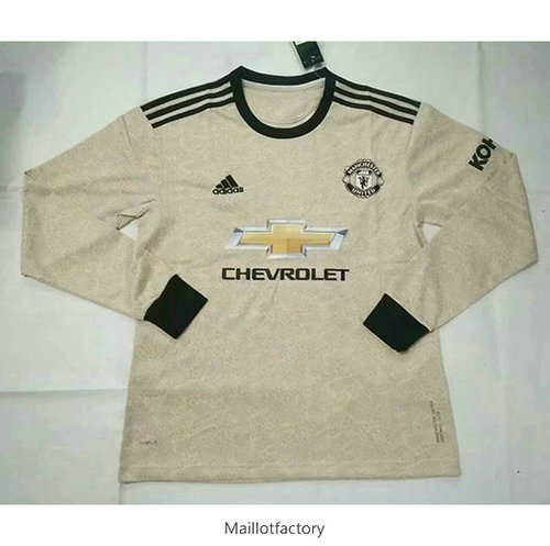 Soldes Maillot du Manchester United 2019/20 Exterieur Manche Longue