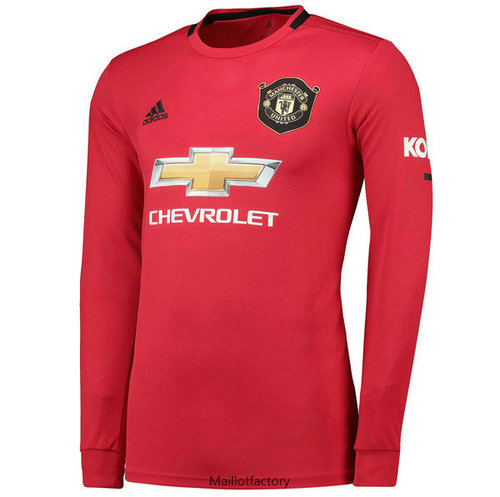 Nouveaux Maillot du Manchester United 2019/20 Domicile Manche Longue