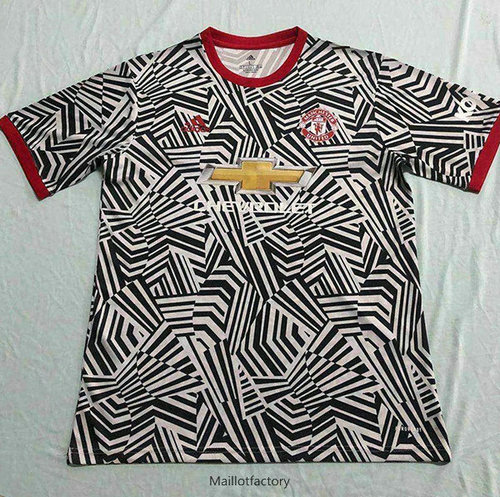 Nouveaux Maillot du Manchester United pre-match 2020/21 Noir/Blanc