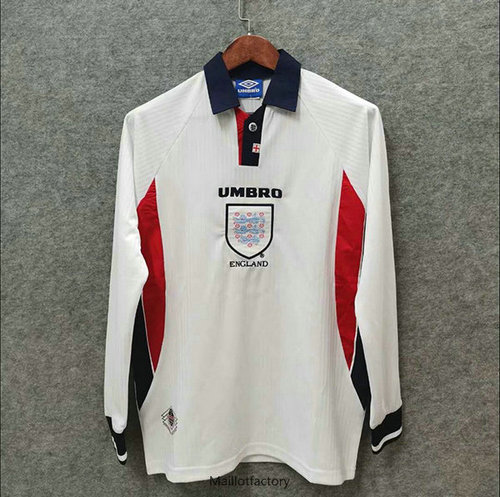 Achat Retro Maillot du Angleterre Coupe du Monde 1998 Manche Longue Domicile