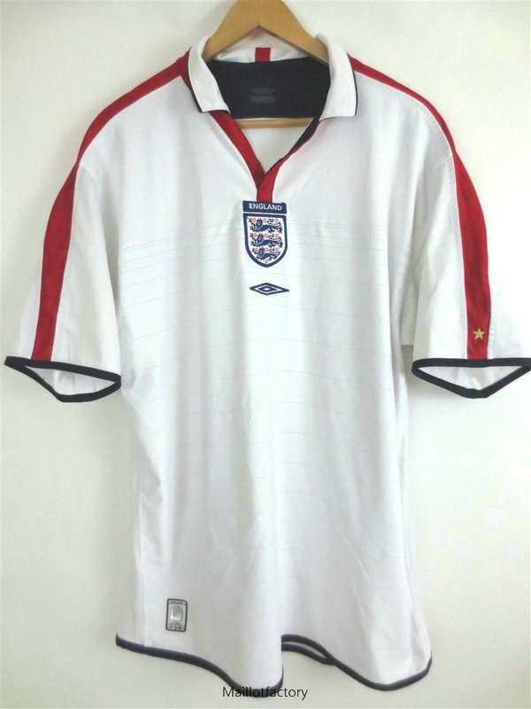 Pas cher Retro Maillot du Angleterre Coupe du Monde 2004 Domicile