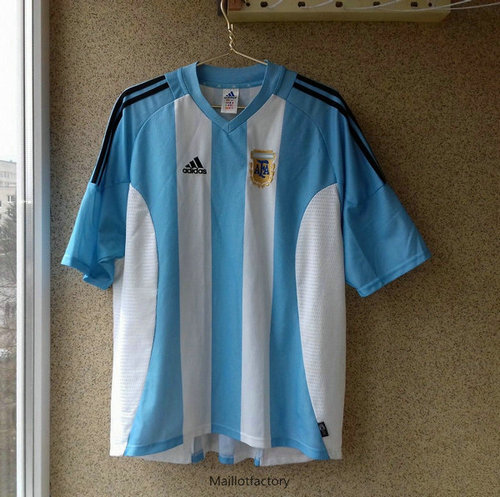 Pas cher Retro Maillot du Argentina 2002 Domicile