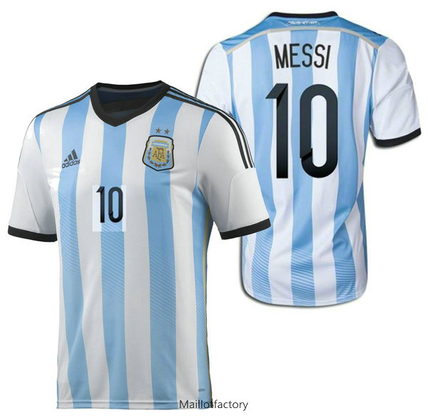 Vente Retro Maillot du Argentina 2014 Domicile (10 MESSI)