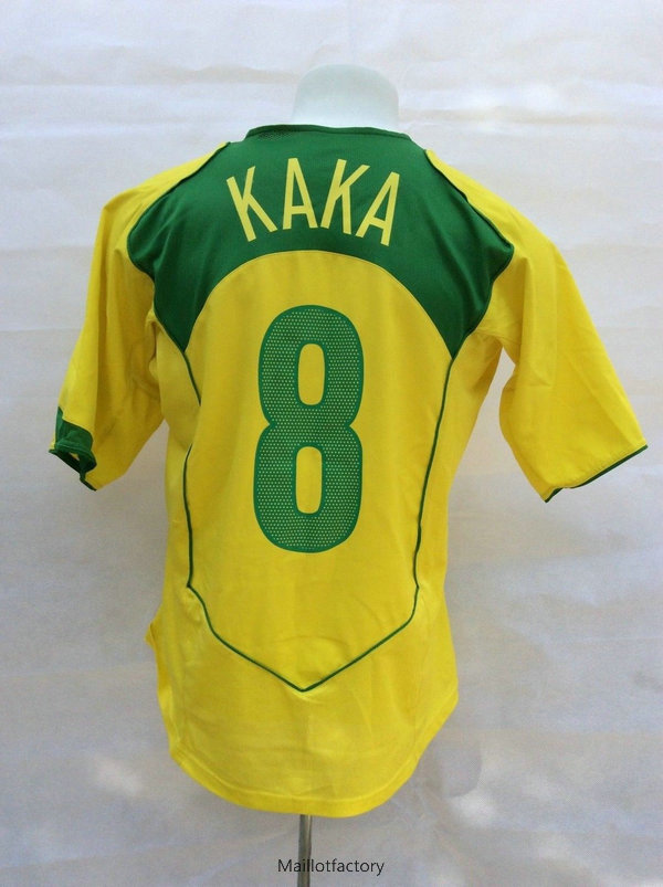 Achetés Retro Maillot du Bresil 2004 Domicile (8#KAKA)