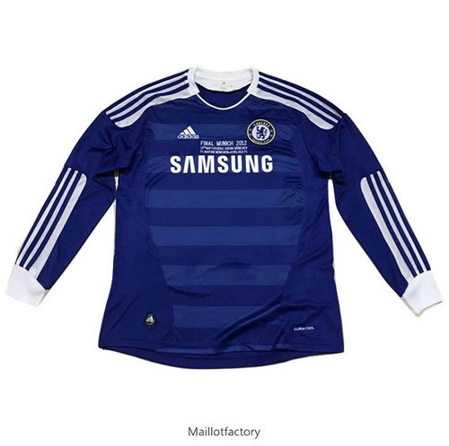 Vente Retro Maillot du Chelsea 2011-2012 Manche Longue Bleu