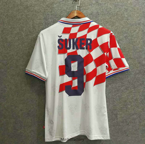 Achetez Retro Maillot du Croatie Coupe du Monde 1998 Domicile (9 SUKER)