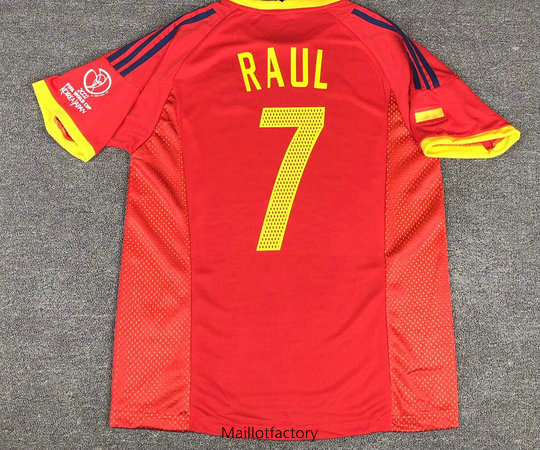 Flocage Retro Maillot du Espagne 2002-2003 Domicile (7 Raul)