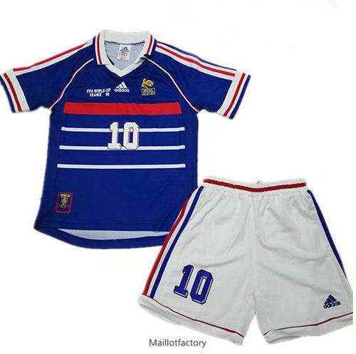 Achat Retro Maillot du France Enfant 1998 Domicile