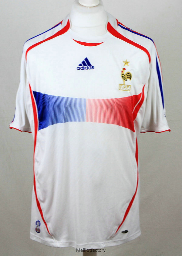 Soldes Retro Maillot du France Coupe du Monde 2006-07 Exterieur