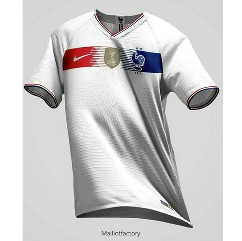 Pas cher Retro Maillot du France classic Blanc