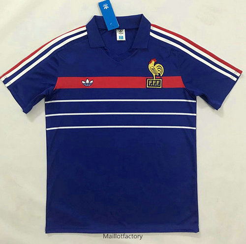 Pas cher Retro Maillot du France 1984-1986 Domicile European Champions