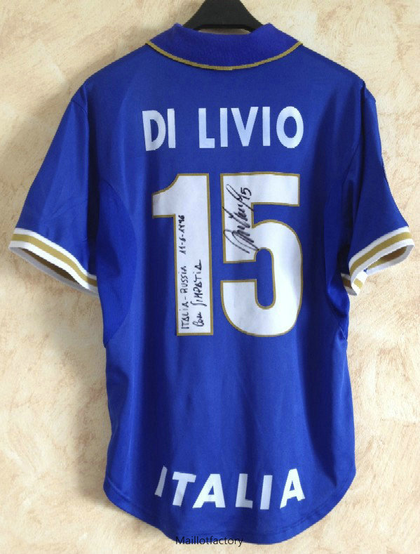 Pas cher Retro Maillot du Italie 1996 Domicile (15 Angelo Di Livio)