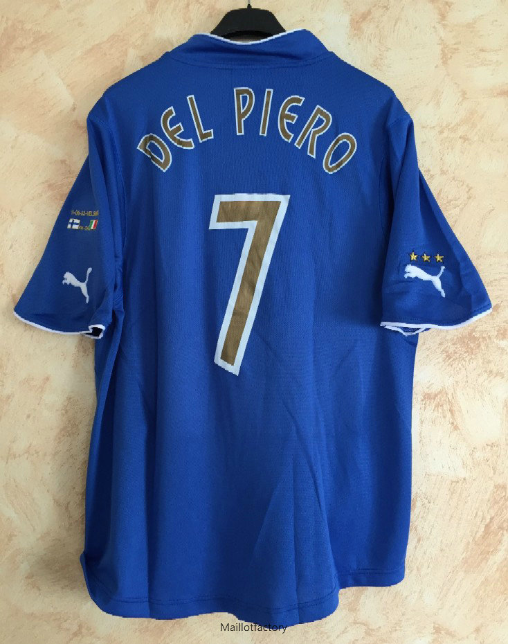 Nouveaux Retro Maillot du Italie 2003 Domicile (7 Del Piero)