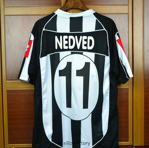 Prix Retro Maillot du Juventus Champions League 2002-03 Domicile (11 Nedved)