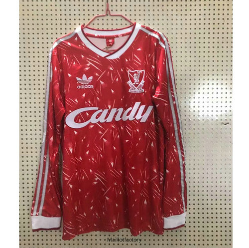 Flocage Retro Maillot du Liverpool 1989 Manche Longue Domicile