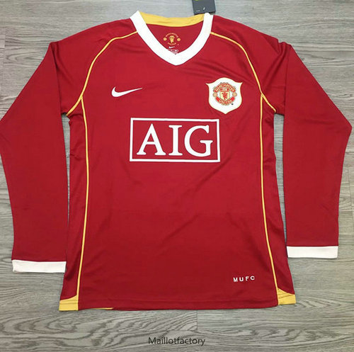 Achat Retro Maillot du Manchester United 2006-07 Manche Longue Domicile