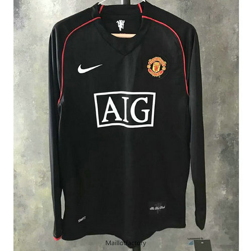 Achetés Retro Maillot du Manchester United 2007-08 Manche Longue Third