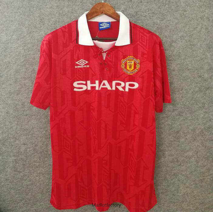 Vente Retro Maillot du Manchester United 1994 Domicile Rouge