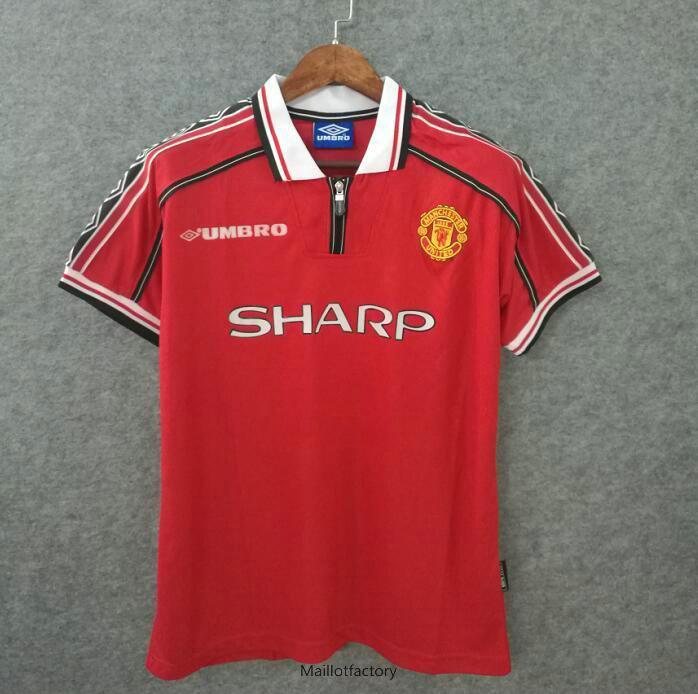 Achat Retro Maillot du Manchester united 1998-99 Domicile