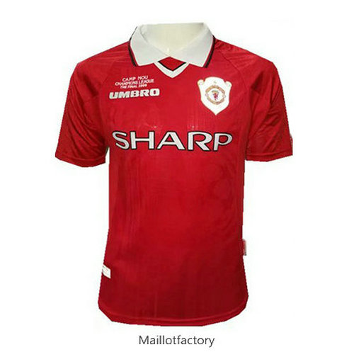 Nouveaux Retro Maillot du Manchester United 1999 Domicile