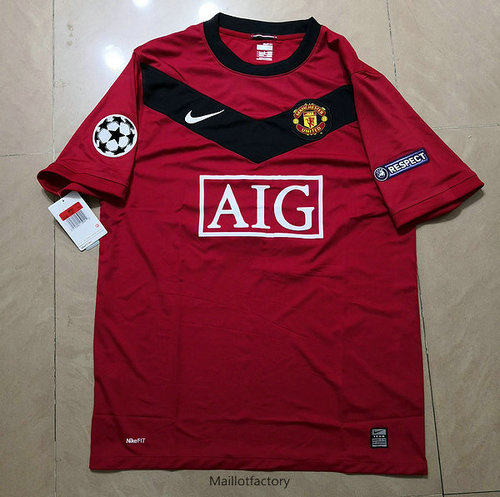 Vente Retro Maillot du UCL Manchester United 2009 Domicile