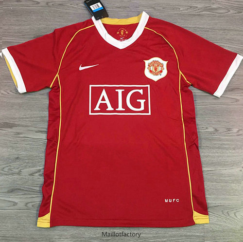 Pas cher Retro Maillot du Manchester United Rouge 2006