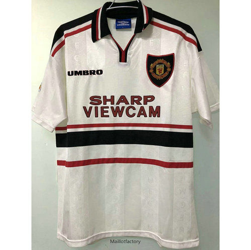 Nouveaux Retro Maillot du Manchester United 1998-99 Exterieur