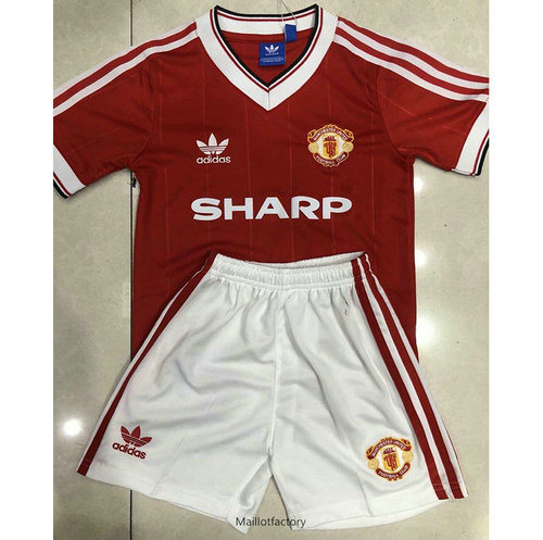 Vente Retro Maillot du Manchester United Enfant 1984 Rouge