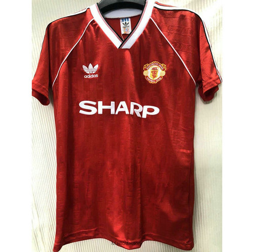 Nouveaux Retro Maillot du Manchester United 1988 Domicile