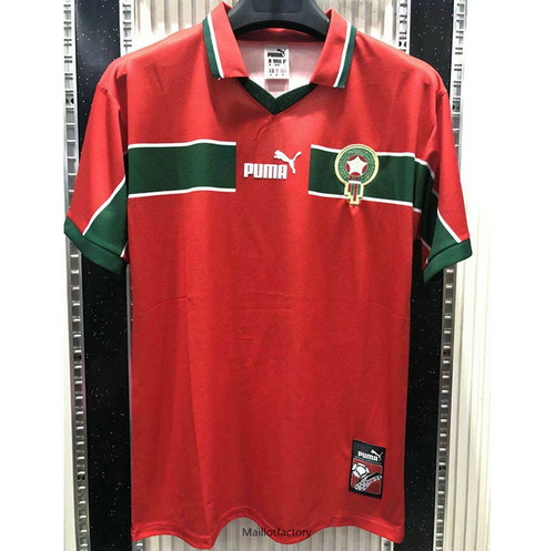 Soldes Retro Maillot du Maroc 1998 Domicile