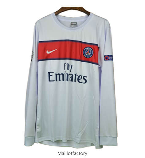 Soldes Retro Maillot du PSG Champions League 2012-13 Manche Longue