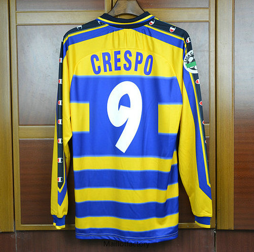 Nouveaux Retro Maillot du Parme 1999-00 Manche Longue Domicile (9 Crespo)