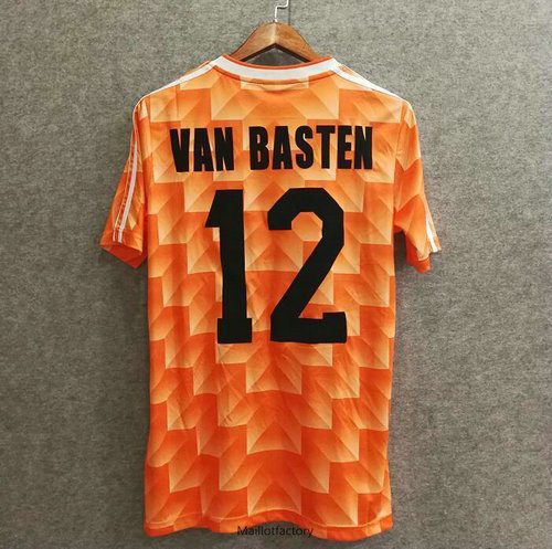 Prix Retro Maillot du Pays-Bas 1988 Domicile (12 VAN BASTEN)