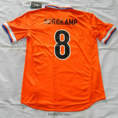 Nouveaux Retro Maillot du Pays-Bas 1997-98 Domicile (8 Bergkamp)