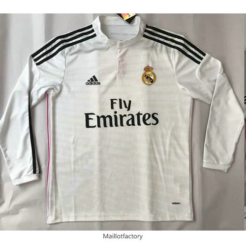 Prix Retro Maillot du Real Madrid Champions League 2014 Manche Longue